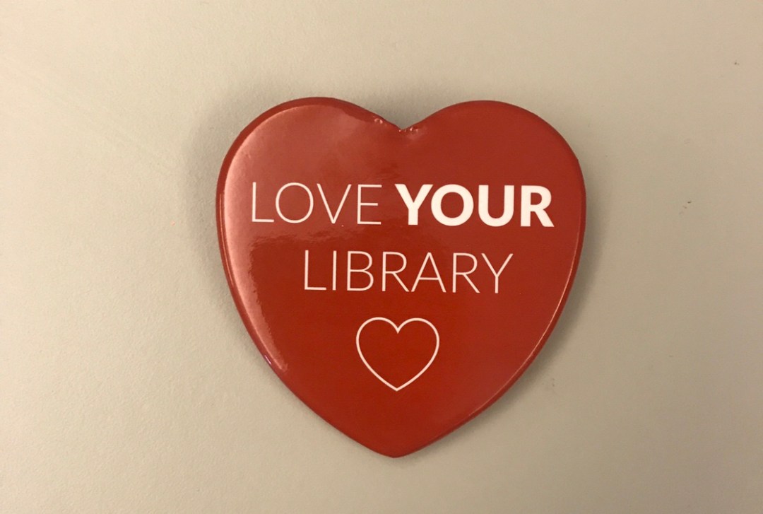 Love Your Library button